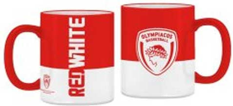 CHartini Poli Basket 3 Red White Ceramic Mug Red 330ml