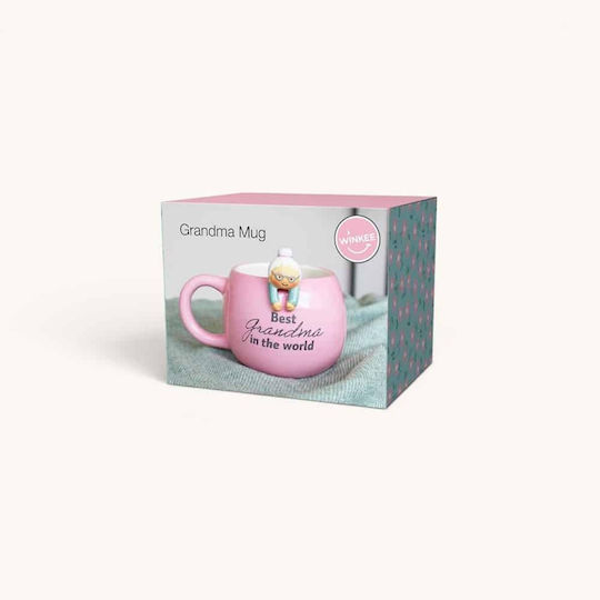 Winkee Becher Keramik Rosa 500ml