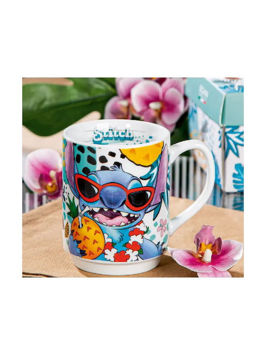 Stitch 350ml Mug White