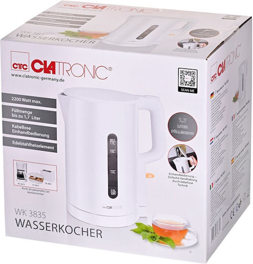 Clatronic Kettle 1.7L 2200W White