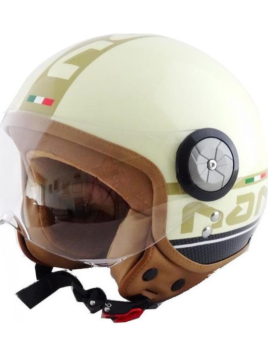 Beon B-110 Nano+ Cream Motorcycle Helmet Jet 1000gr