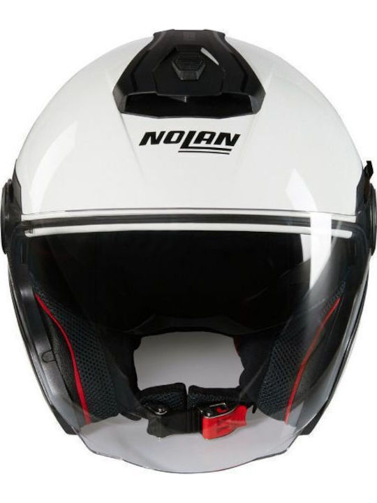 Nolan N40-5 Special 15 Pure White Motorcycle Helmet Jet 1250gr with Sunvisor