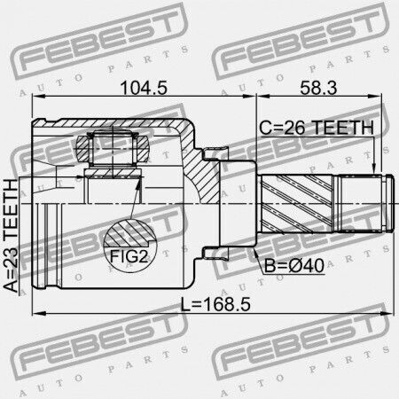 Left Inner Joint Nissan Tiida Jpn Brand C11 2005.08-2012.06 Gl 39720-ew628