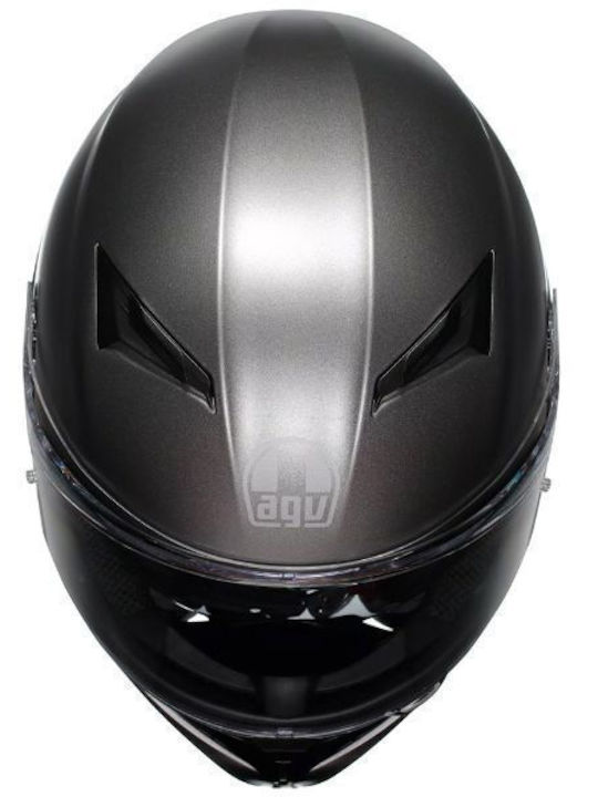 AGV K3 MPLK Mono Matt Luna Gri Cască Moto Față Întreagă ECE 22.06 1500gr cu Pinlock și Vizieră de Soare