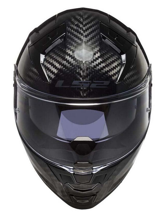 LS2 FF811 Vector II Solid Carbon Motorcycle Helmet Full Face ECE 22.06 1500gr with Pinlock and Sun Visor