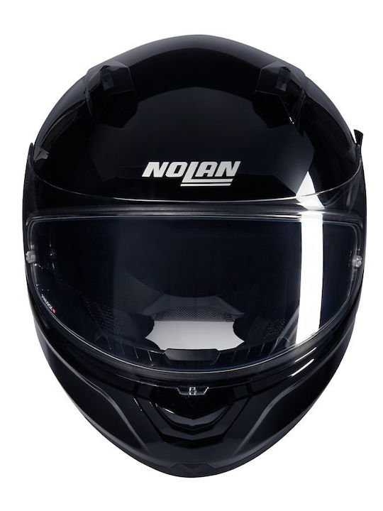 Nolan N60-6 Classic N-Com Glossy Black (3) Κράνος Μηχανής Full Face με Sunvisor