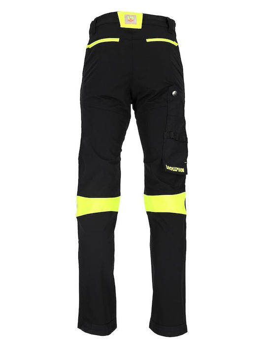 Raw-Pol Pantaloni de Lucru Negru