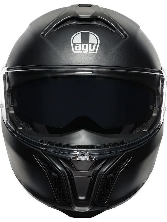AGV Tourmodular Matt Black Motorcycle Helmet Flip-Up ECE 22.06 with Sun Visor