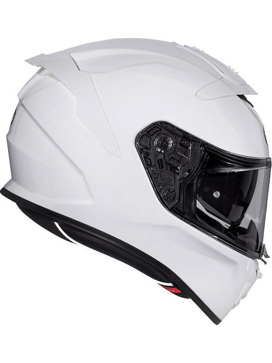 Premier Hyper U8 DCA бял гланц Мотоциклетна каска Full Face ECE 22.06 1400гр