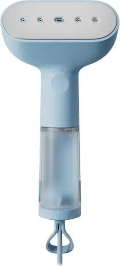 Steamery Cirrus Bekleidungsdampfer Hand 1350W mit Wassertankkapazität 85ml Blauer