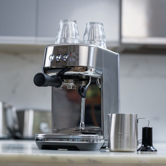 Sage Μηχανή Espresso 1600W Πίεσης 9bar Ασημί SES500BSS