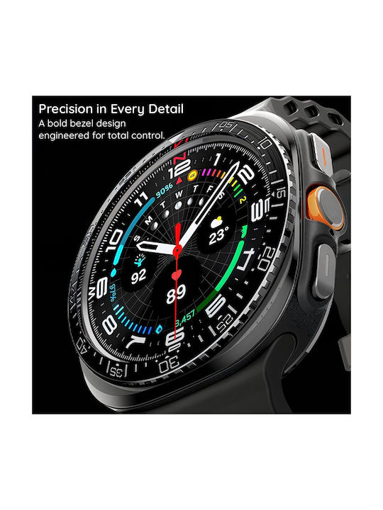 Spigen Schwarze Bezel Schutzhülle für Samsung Galaxy Watch Ultra 2