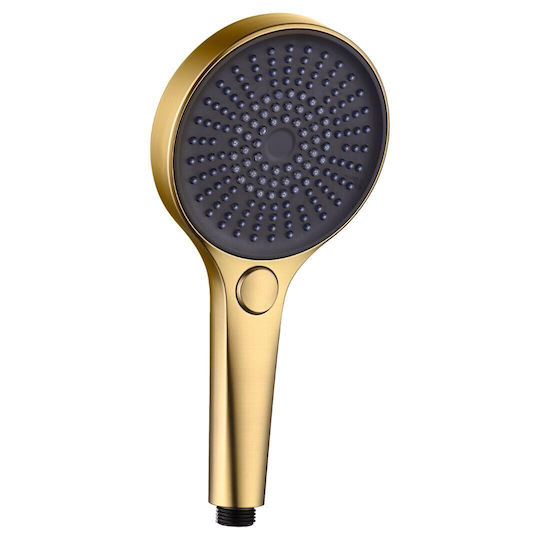 Handheld Showerhead Abs 3 Functions Imex Arizona Mda020/oc Matte Gold Pvd Φ12cm