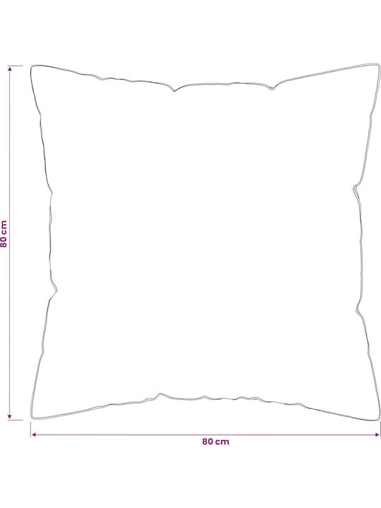 vidaXL Възглавница За Спане Микрофибър 80x80см