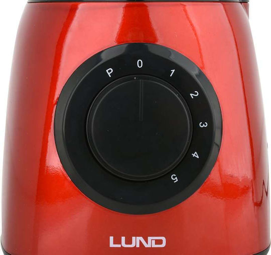 Lund Blender Cu Cană Din Sticlă 1,5 L Putere 600W Roșie 67705