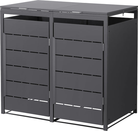 ML-Design Plastic Coș de gunoi Deșeuri 240lt Gri