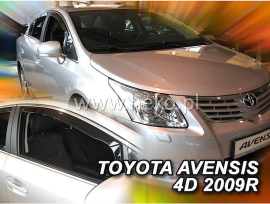 Heko Set of Windbreakers Front Car Dark Fime for Toyota Avensis 4D/5D 2009 2pcs