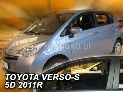 Heko Set of Windbreakers Front Car Dark Fime for Toyota Verso-S 2pcs