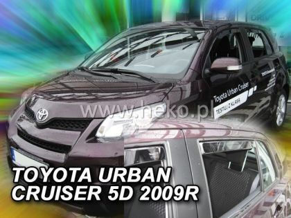 Heko Set of Windbreakers Front and Rear Car Dark Fime for Toyota Urban Cruiser 4pcs