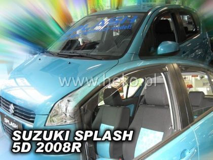 Heko Set of Windbreakers Front Car Dark Fime for Suzuki Wagon R+ 2pcs
