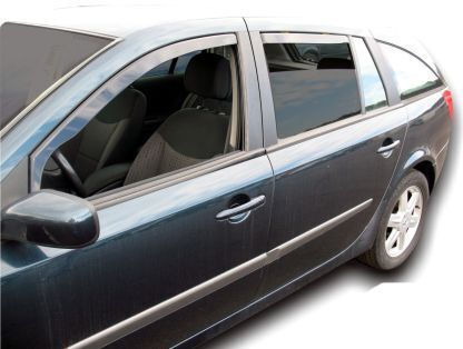 Heko Set of Windbreakers Front Car Dark Fime for Renault Laguna 2pcs