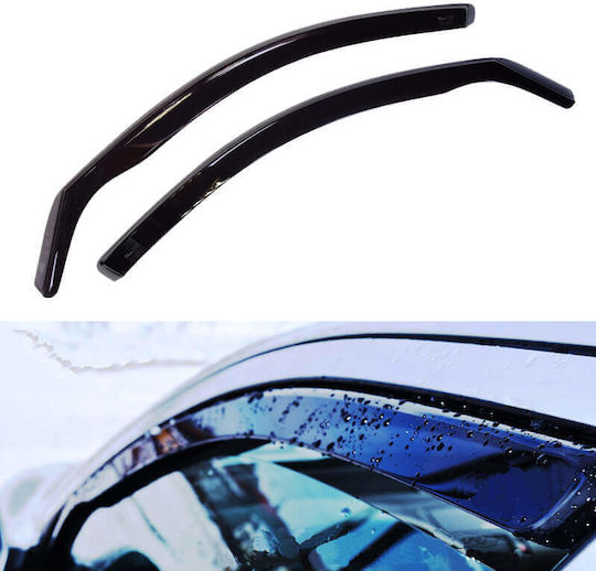 Heko Set of Windbreakers Front Car Dark Fime for Renault Koleos 2pcs