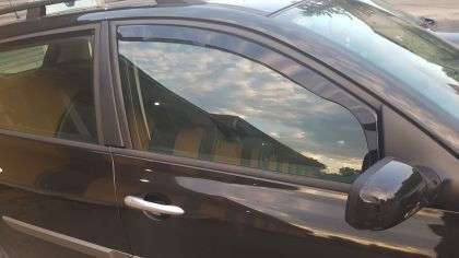Heko Set deflectoare de vânt Dark Fime pentru Renault Megane 2buc