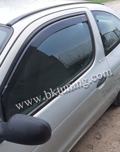 Heko Set of Windbreakers Front Car Dark Fime for Renault Megane 2pcs