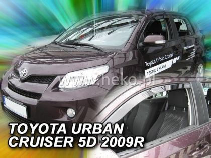 Heko Set of Windbreakers Front Car Dark Fime for Toyota Urban Cruiser 2pcs