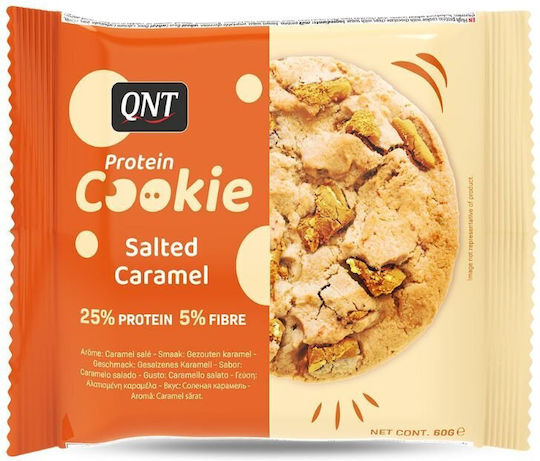 QNT Μπισκότα Πρωτεΐνης με Κομματάκια Salted Caramel 60gr