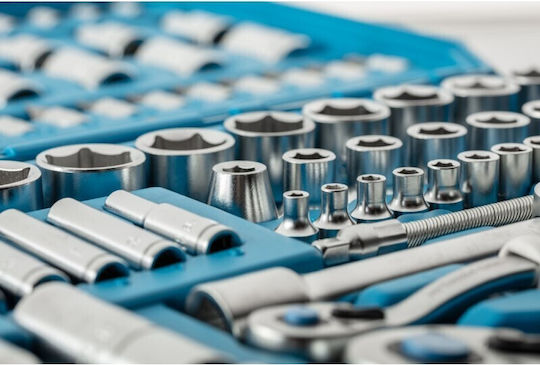 Högert Technik Ratschen- & Steckschlüssel-Sets 1\4" & 1\2" 112Stück
