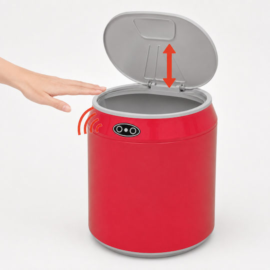MRShome Kunststoff Mülleimer Rote 1.5lt