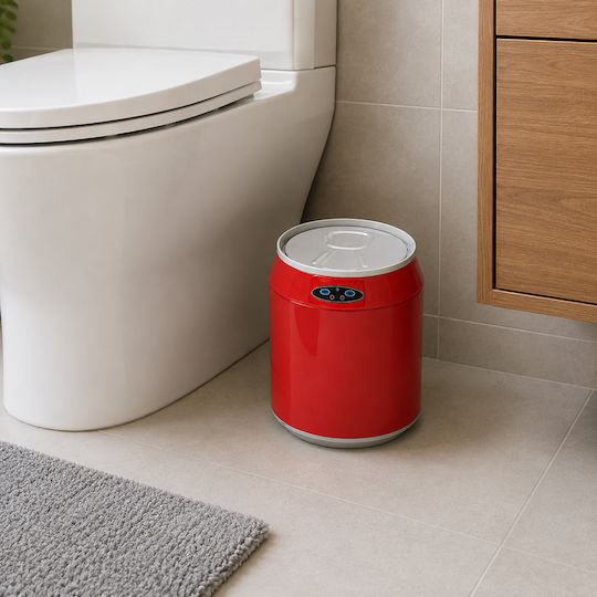 MRShome Coș De Gunoi Din Plastic Cu Senzor Roșu 6lt