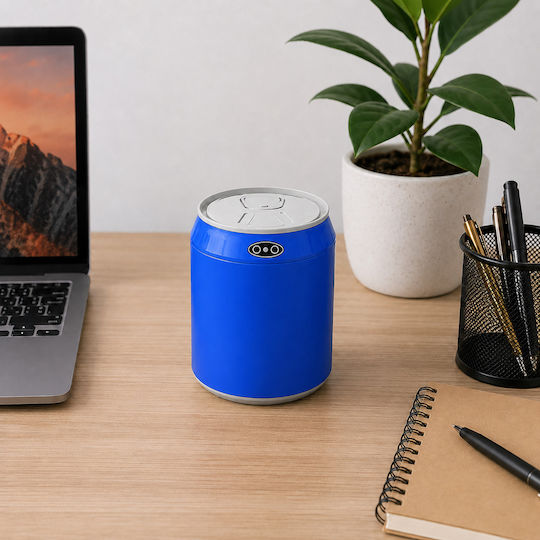 MRShome Kunststoff Mülleimer mit Sensor Blau 1,5 l