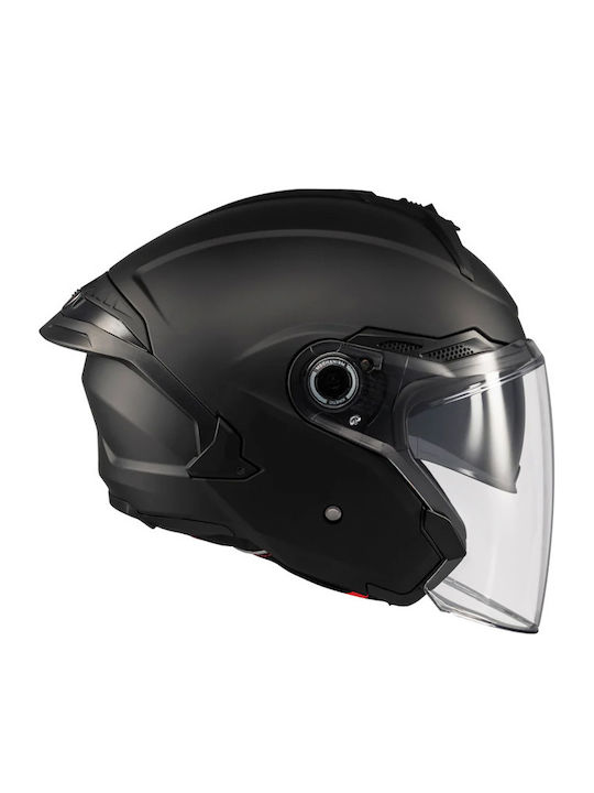 MT Cosmo SV S Pure Black Matt A1 Κράνος Μηχανής Jet DOT / ECE 22.06 1450gr με Sunvisor