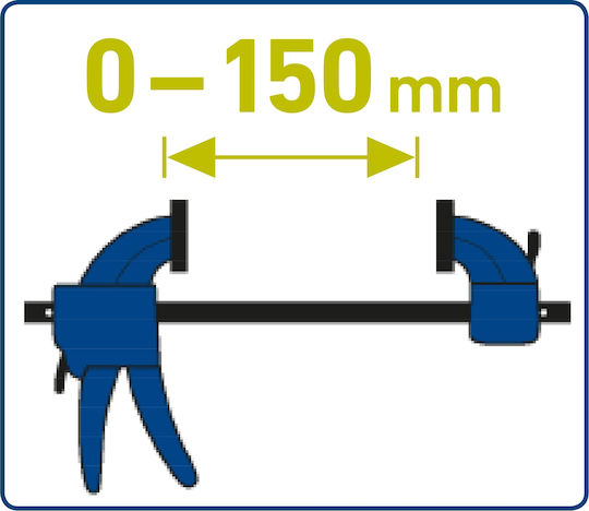 Quick-release Clamp Extol 150 Mm 165-300 Mm 715521