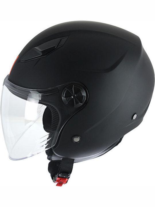 XVX Amalfi RX-440 Black Matt Motorcycle Helmet Jet ECE 22.06