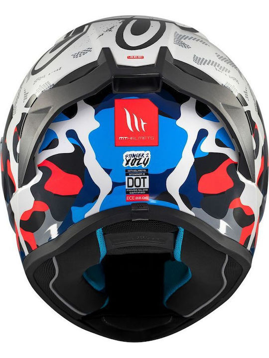 MT Stinger 2 Yozu A7 Gloss Motorcycle Helmet Full Face ECE 22.06 1450gr