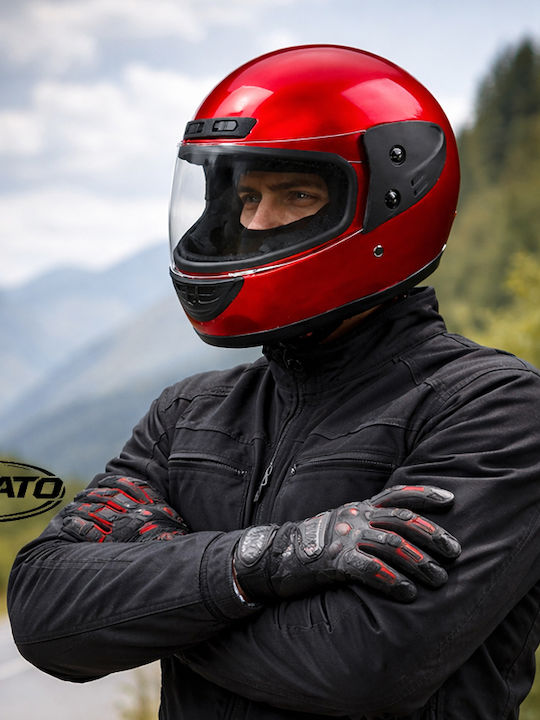 FIXATO Motorradhelm Volles Gesicht ECE 22.06