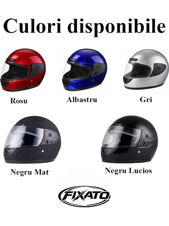 FIXATO Motorradhelm Volles Gesicht ECE 22.06