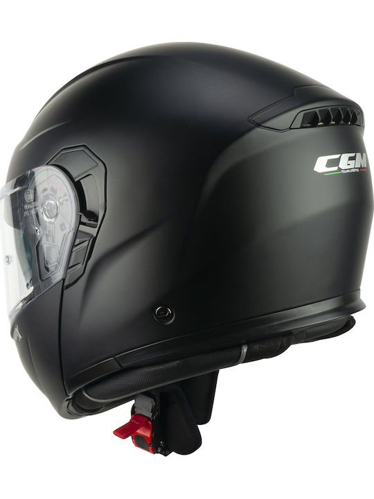 CGM C-Max 569A Флип ъп с Слънчев Визьор ECE 22.06 Черен Мат