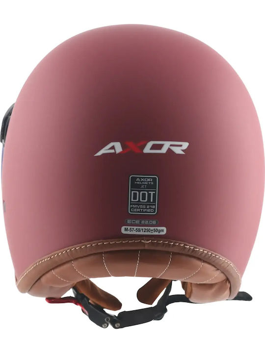 Axor Retro Матово Червена Каска за Мотор Джет ECE 22.06 1250гр