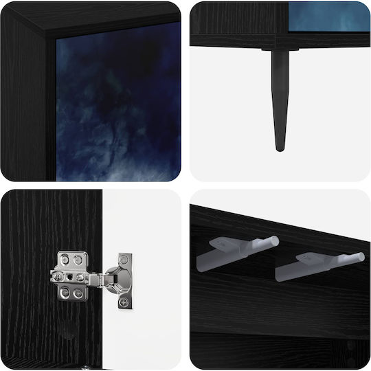 TV-Ständer Raalte Schwarz Drossel M102xP33xH51cm