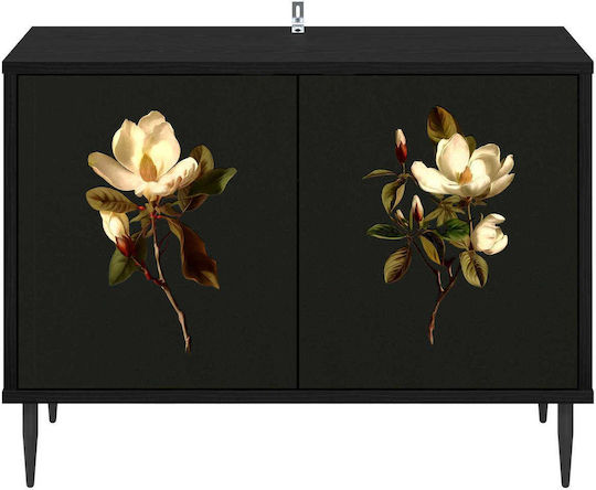 TV-Ständer Bremen Schwarz Dürre M69xP33xH50.5cm
