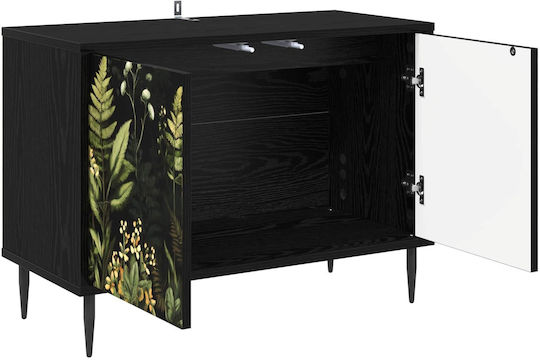 TV-Ständer Rhenen Schwarze Eiche M69xT33xH50.5cm