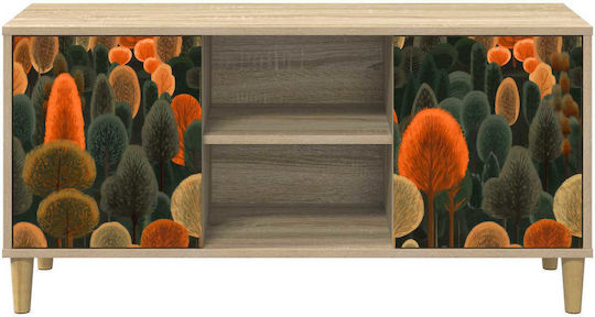 Телевизионно Мебели Zaandam Sonoma Ш102xД33xВ50cm