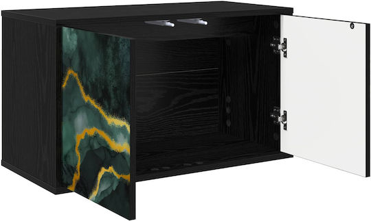 TV Stand Wijhe Black Oak W69xD33xH40cm