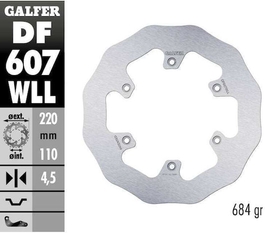 Galfer NG Motorrad Bremsscheibe Zurück für KTM LC4