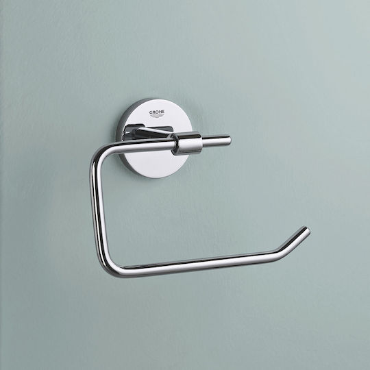 Grohe Wandmontierter Metallischer Papierhalter Silber
