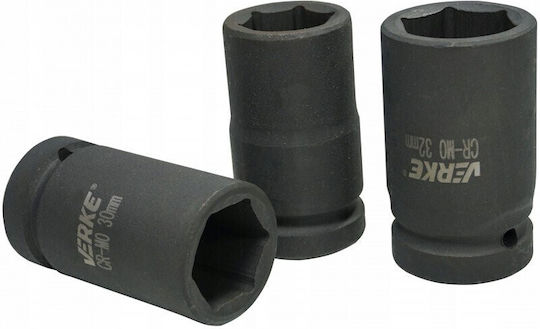 Verke Căpăcel Pneumatic - Pneumatic Pătrat cu Patrat de Prindere 1" Diametru 10 / 1" / 17 / 19 / 21 / 22 / 24 / 27 / 30 / 32 / 36 / 41 1buc